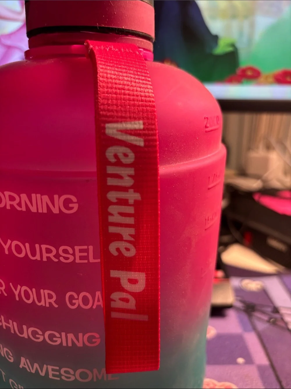 NWT 73 oz Motivational Hydro Jug Blue & Pink